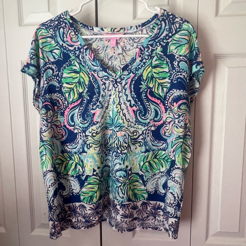 Lilly Pulitzer flowy floral top